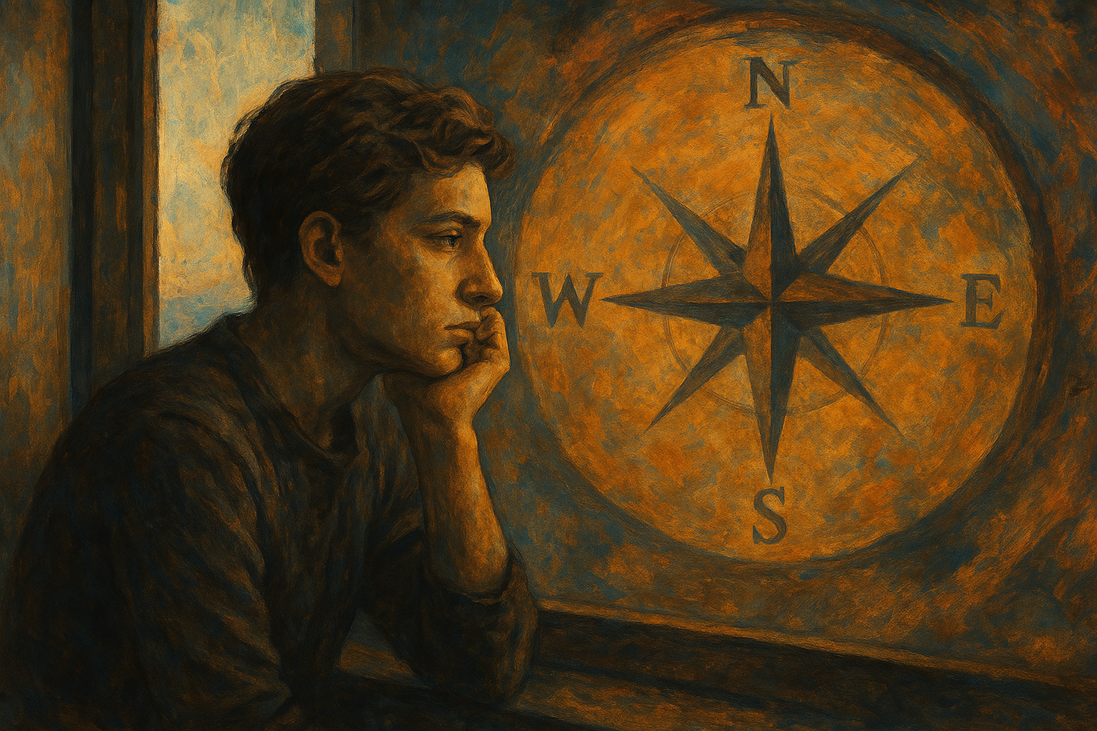 Pessoa em momento de reflexão sobre ressentimento e crescimento pessoal